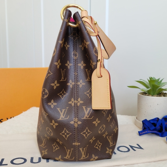 💕BEAUTIFUL Authentic Louis Vuitton Graceful Mm Monogram "PEONY Interior" - Picture 8 of 16